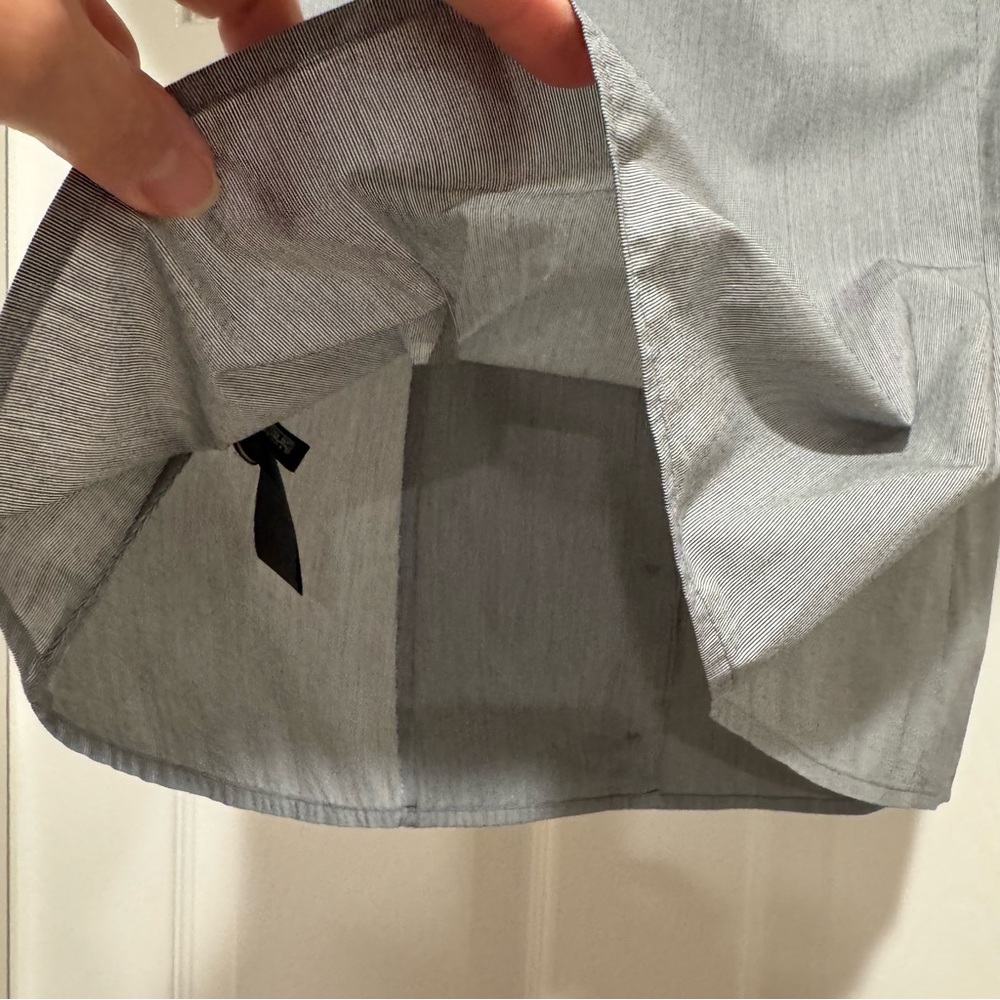 Ted Baker Gray Blouse with Tie Front Size 4/US Size 10 (Large) - Picture 8 of 16